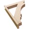 Ekena Millwork 5 1/2-in W x 26-in D x 34-in H Balboa Slat Rough Cedar Woodgrain TimberThane Outlooker, Primed Tan OUTUR055X26X34BOA24RCPR - alternate 5